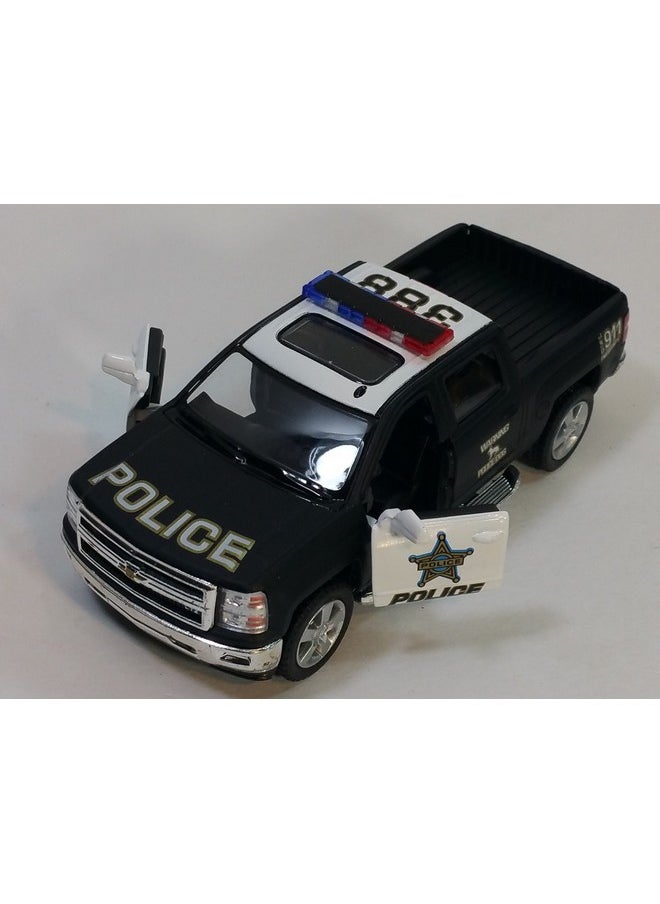 Kinsmart 2014 Chevrolet Silverado Ltz Crew Cab 4X4 1:46 Scale 5 Inch Diecast Metal Model Pick-Up Interceptor Truck Police K9 Unit  - Image 3