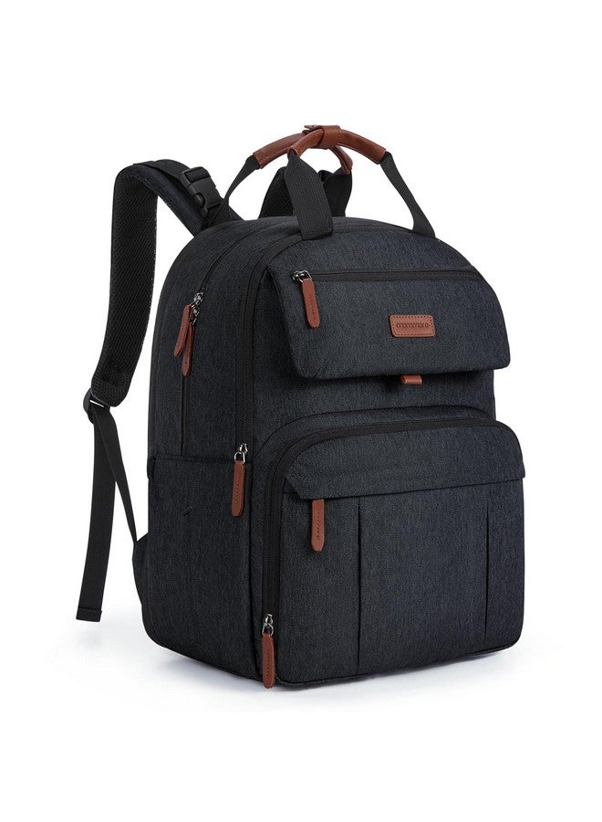 mommore Diaper Bag Backpack, Large Diaper Bag Expandable for 2 Kids/Twins, Durable Baby Bag with Changing Pad, Water Resistant Travel Diaper Backpack for Mom Dad - Image 1
