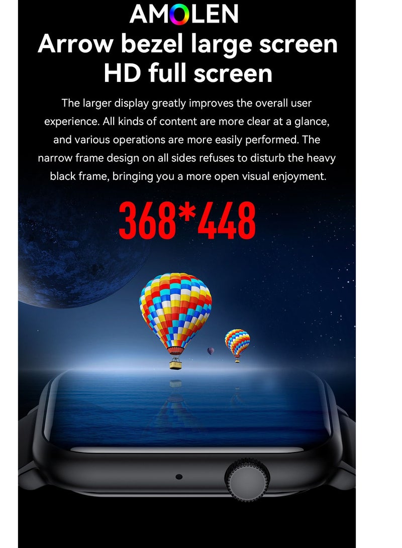 Smart Watch HK27 Amoled 1.78" HD Screen BT Call NFC AI Voice Assistant Health Monitoring Fitness Tracker Men Women Smartwatch - Image 3