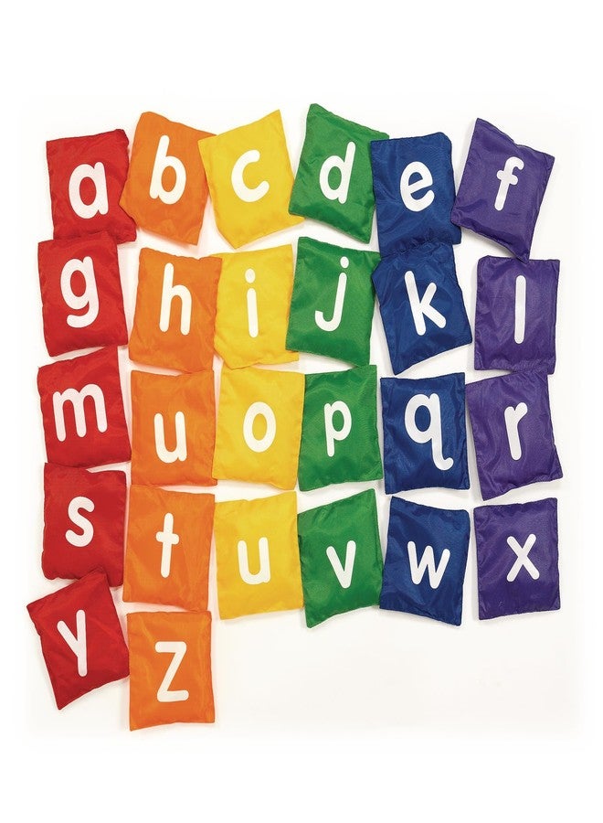 Excellerations Nylon Alphabet Beanbags Rainbow Colors Set of 26 Toy for Kids - Image 1