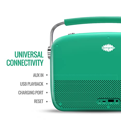 Carvaan Saregama Carvaan Premium Hindi - Portable Music Player with 5000 Preloaded Songs, FM/BT/AUX (Forest Green) - Image 4