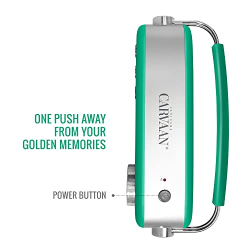Carvaan Saregama Carvaan Premium Hindi - Portable Music Player with 5000 Preloaded Songs, FM/BT/AUX (Forest Green) - Image 5