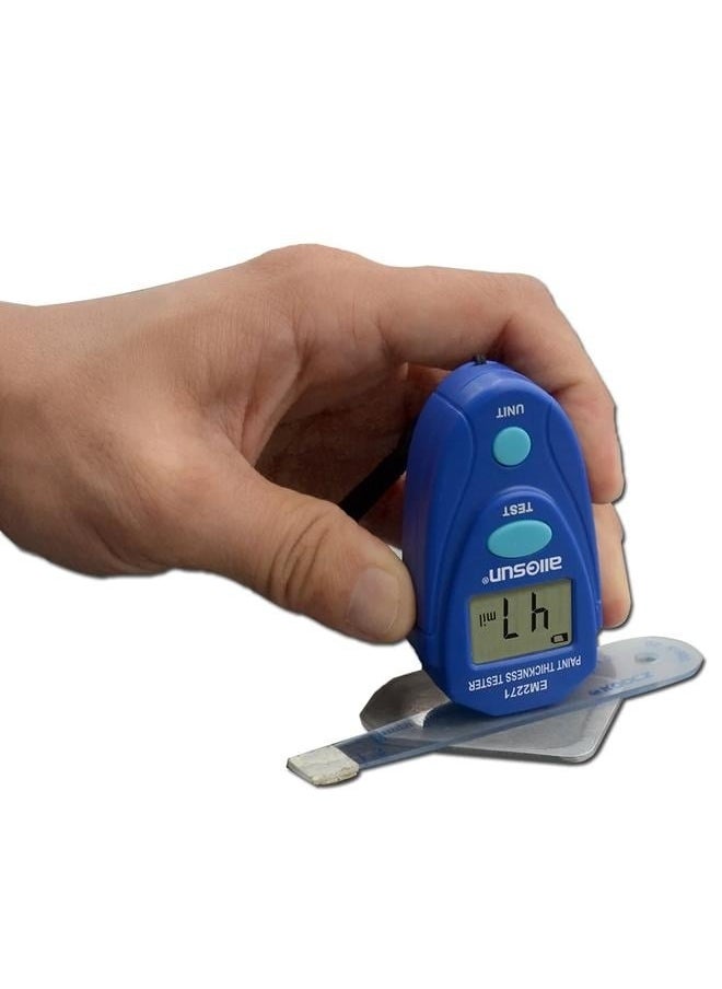 Generic Digital LCD Gauge Paint Thickness Meter-Digital Painting Thickness Meter Mini LCD Car Coating Thickness Gauge, Blue  - Image 3