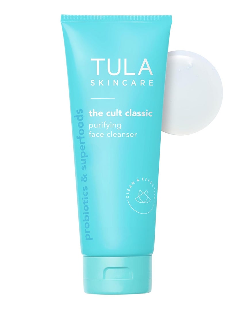 TULA Skin Care Cult Classic Purifying Face Cleanser - Gentle and Effective Face Wash, Makeup Remover, Nourishing and Hydrating - Image 1
