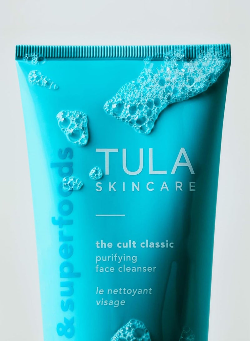 TULA Skin Care Cult Classic Purifying Face Cleanser - Gentle and Effective Face Wash, Makeup Remover, Nourishing and Hydrating - Image 4
