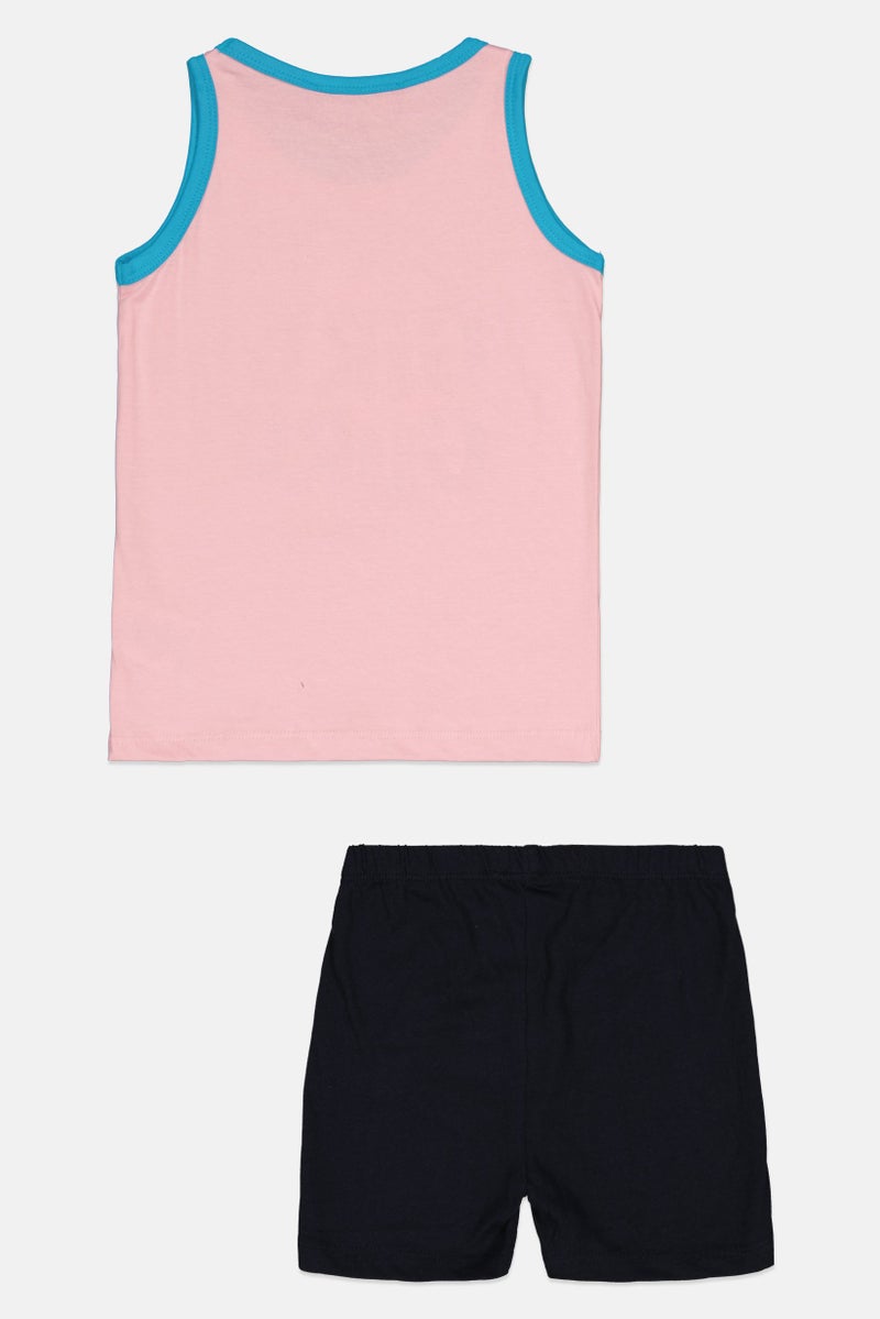 Guru 99 Toddlers Girl 2 Pieces Graphic Print Top And Bottom Set, Multicolor - Image 2