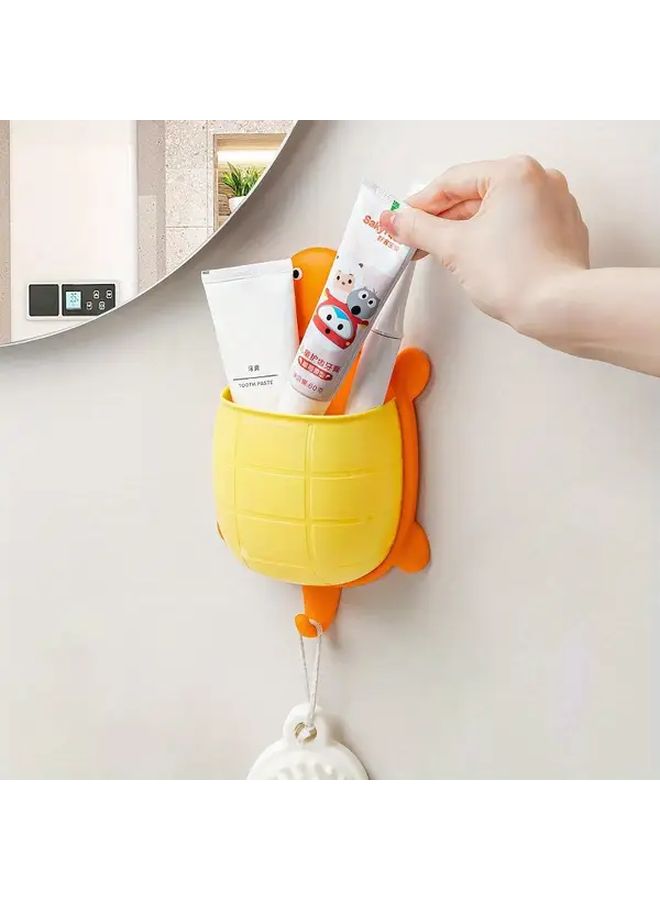 Gray Turtle Wall Mounted Organizer For Makeup Toothbrush And Phone Perfect For Dorms And Bathrooms - Image 3