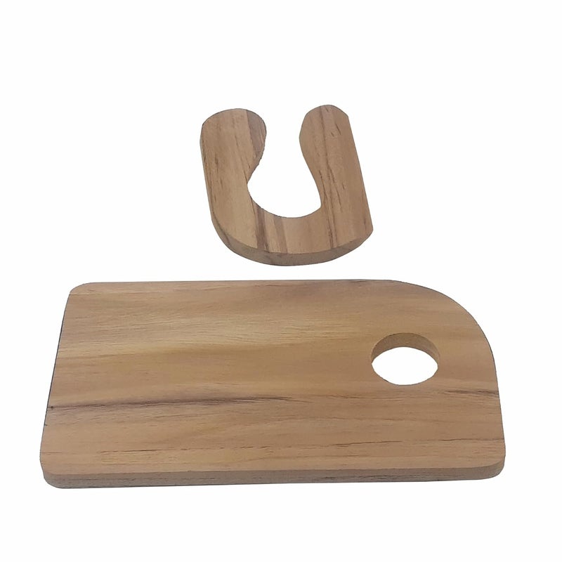 Tantrums Kids Wooden Chopping Board and Knife Set - Montessori Pretend Play Kitchen Toy - Image 1