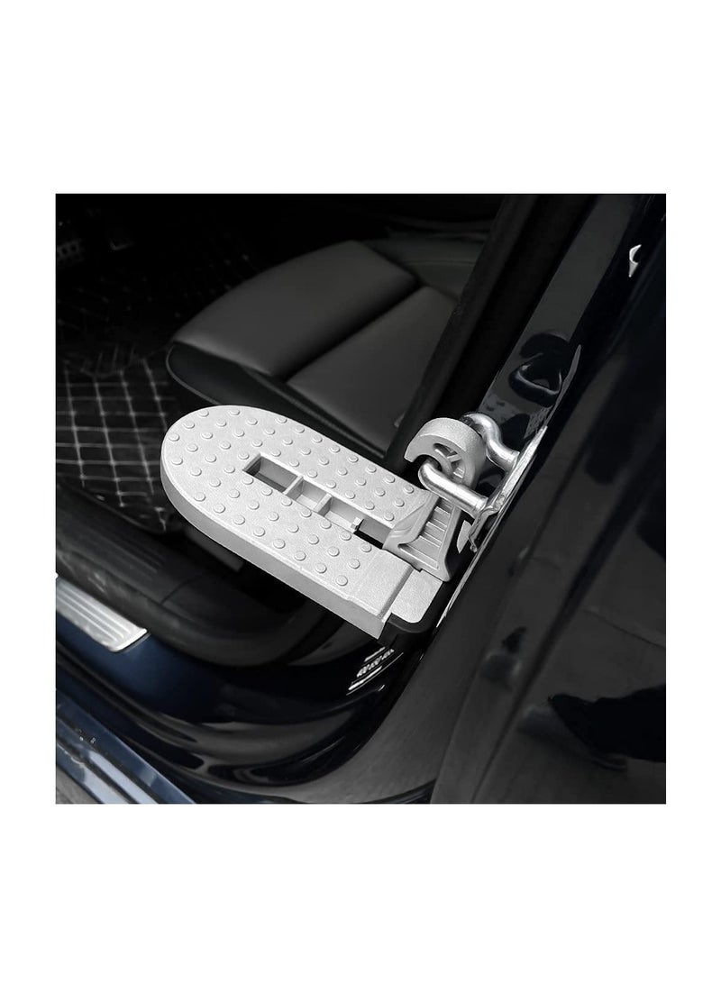 KASTWAVE Car Door Step, Car Latch Hook Door Step with Silicone Base, Multi-Functional Foldable Car Door Latch Hook Step Mini Foot Pedal Ladder, Assisting in Boarding The Roof - Image 4
