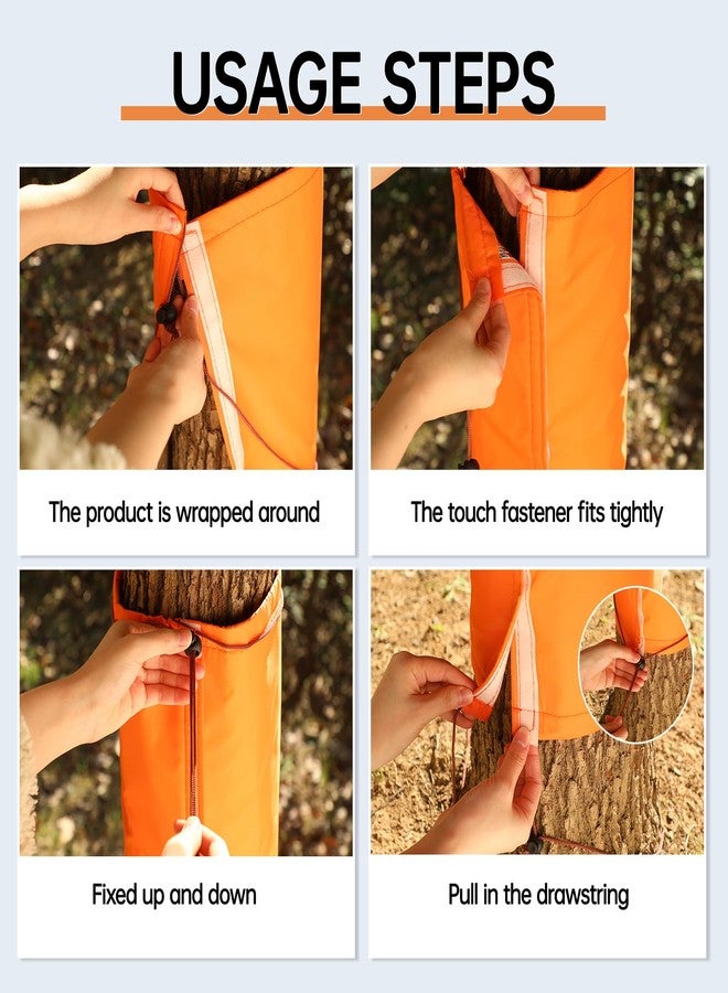 Ribbonlic 3 Pack Palm Tree Root Protectors Winter Protection for Trees Root Self Adhesive Plant Trunk Insulation Cover with Drawstring for Garden Outdoor Cold Weather Plants Trunk Protection(12 Inch) - Image 3