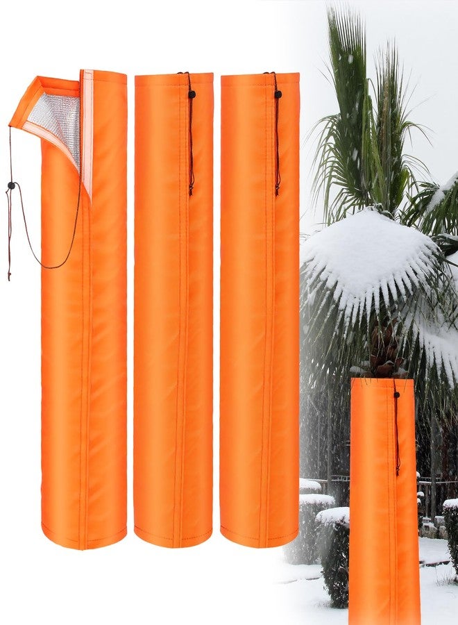 Ribbonlic 3 Pack Palm Tree Root Protectors Winter Protection for Trees Root Self Adhesive Plant Trunk Insulation Cover with Drawstring for Garden Outdoor Cold Weather Plants Trunk Protection(12 Inch) - Image 1