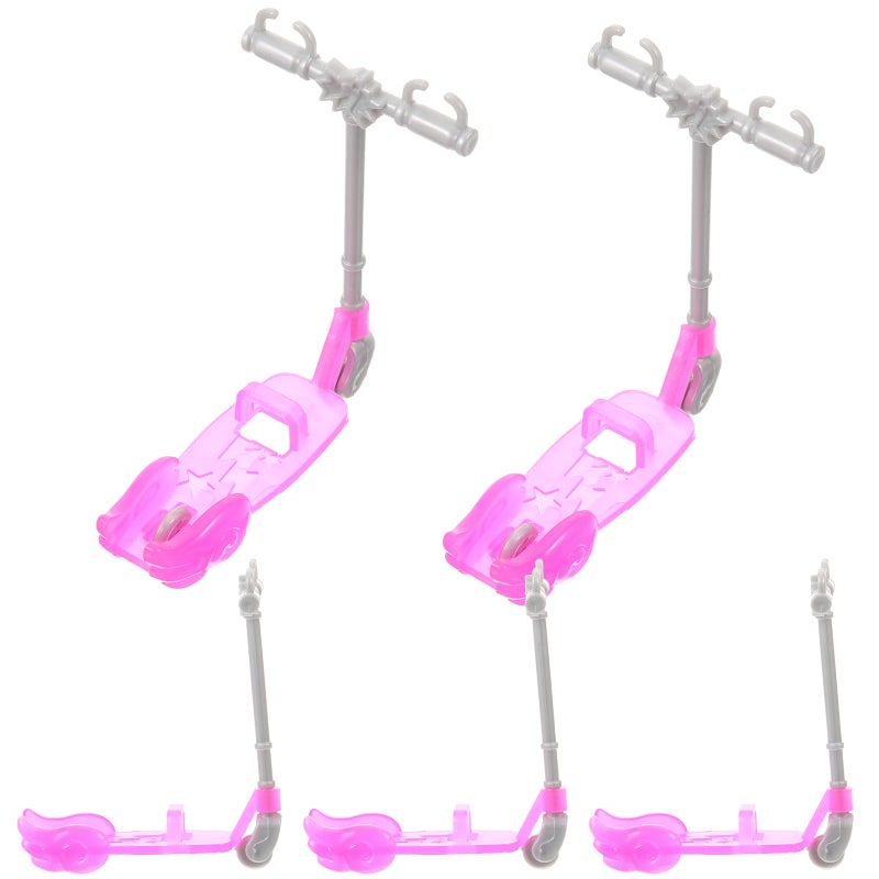 5pcs Simulation Scooters Doll Scooters Toy Mini Scooters Model Doll Supplies - Image 1