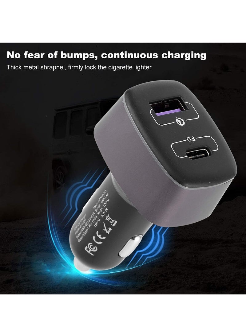 HEXABEX GaNFast 100W 12-24V Car Charger with Power Delivery and Quick Charge Dual Port to Charge Phone, Tablets, Switch, Notebook, Laptop Black  - Image 3