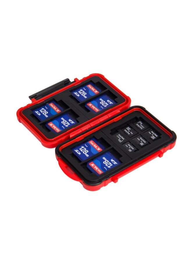 Eirmai Cb-101 Dslr Camera Storage Card Case, Sd Cf Msd Tf Card Holder, Storage Box, Red - Image 1