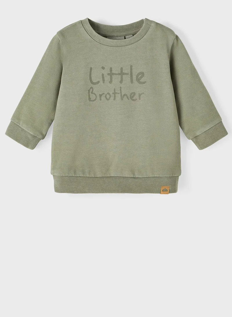 NAME IT Kids Text Print Sweatshirt