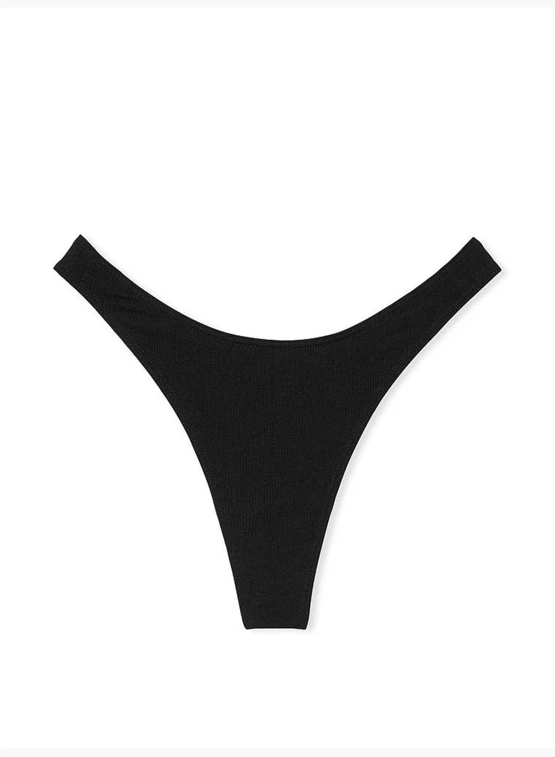 Victoria's Secret Stretch Cotton High-Leg Scoop Thong Panty