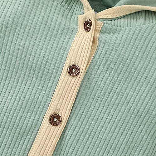 Thorn Tree Newborn Baby Girl Boy Long Sleeve Clothes Set Winter Fall Suit (Green, 3-6 Months) - Image 4