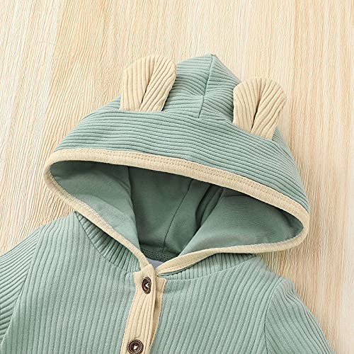 Thorn Tree Newborn Baby Girl Boy Long Sleeve Clothes Set Winter Fall Suit (Green, 3-6 Months) - Image 3