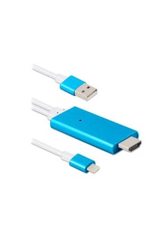 Lightning To HDMI Adapter Cable Blue/White