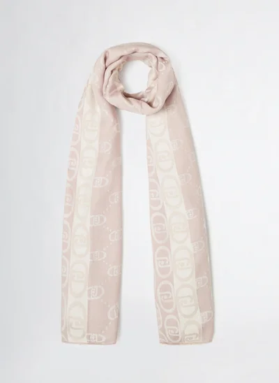 Liu Jo Peach Jacquard Monogram Stole