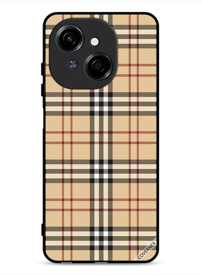 Covernex Tecno Spark Go 1 4G Protective Case Cover Stripes On Cloth Pattern - Image 1