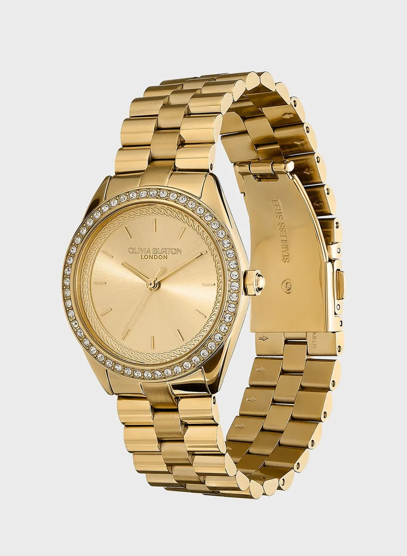 OLIVIA BURTON Steel Strap Analog Watch