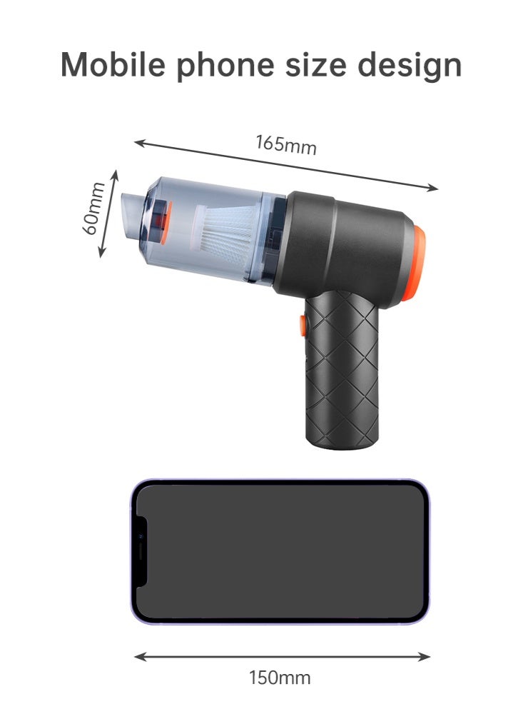 Forthcan Cordless Handheld Vacuum Cleaner, 7.4V , Air Blow Powerful brushless motor 4500PA Handheld Vacuum With 2000 mAh battery,Compact Cordless Vacuum,Portable Multi-Nozzles for Car, Keyboard, Home, Office, Kitchen，Easy Storage - Image 2