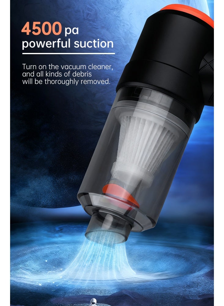 Forthcan Cordless Handheld Vacuum Cleaner, 7.4V , Air Blow Powerful brushless motor 4500PA Handheld Vacuum With 2000 mAh battery,Compact Cordless Vacuum,Portable Multi-Nozzles for Car, Keyboard, Home, Office, Kitchen，Easy Storage - Image 5