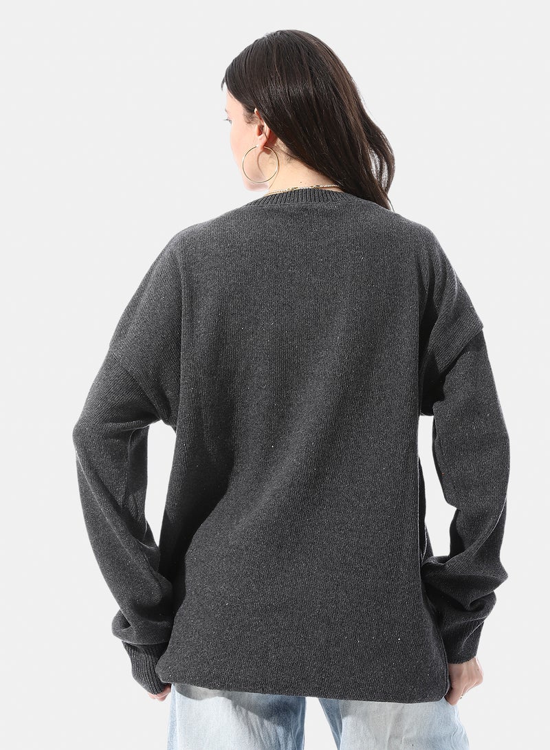 Andora Round Neck Pullover With Ribbed Neck & Cuffs - Image 3