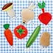 June Garden My First Vegetable Basket 7 Pcs Plush Interactive Pretend Play Food Playset Includes Basket Carrier Cucumber Carrot Tomato Potato Mushroom Radish and Garlic Ages 2 - Image 4