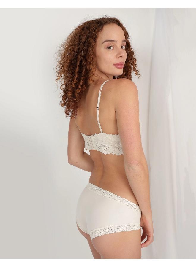 Aerie Show Off Rosey Lace Padded Plunge Bralette - Image 4