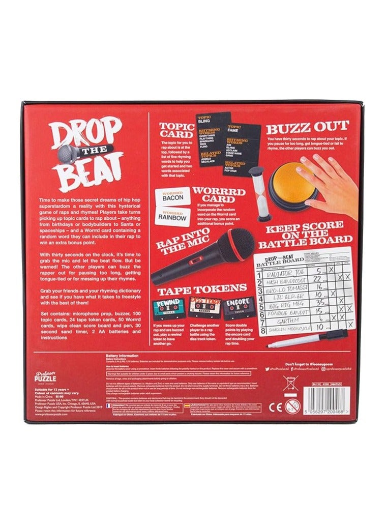 Professor Puzzle -Drop The Beat- Rap Party Game - Image 2