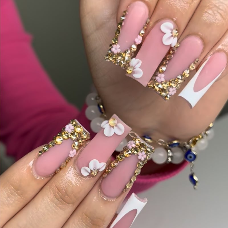 Generic Wearable Nail Wraps Nude Glitter 24pcs Bz1452 jinyu lotus 