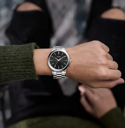 BUREI Men Watches Fashion Analog Stainless Steel Quartz Waterproof Watches for Men - Image 5