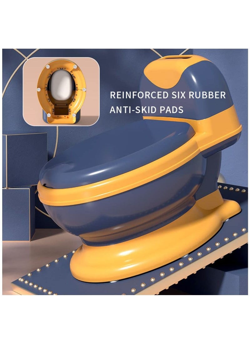 Arabest - Potty Training Toilet Seat, Toddler Potty Chair with Soft Seat and Splash Guard, Removatble Potty Pofor Toddler & Baby& Kids(Blue) - Image 1