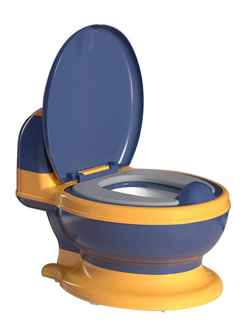 Arabest - Potty Training Toilet Seat, Toddler Potty Chair with Soft Seat and Splash Guard, Removatble Potty Pofor Toddler & Baby& Kids(Blue) - Image 1