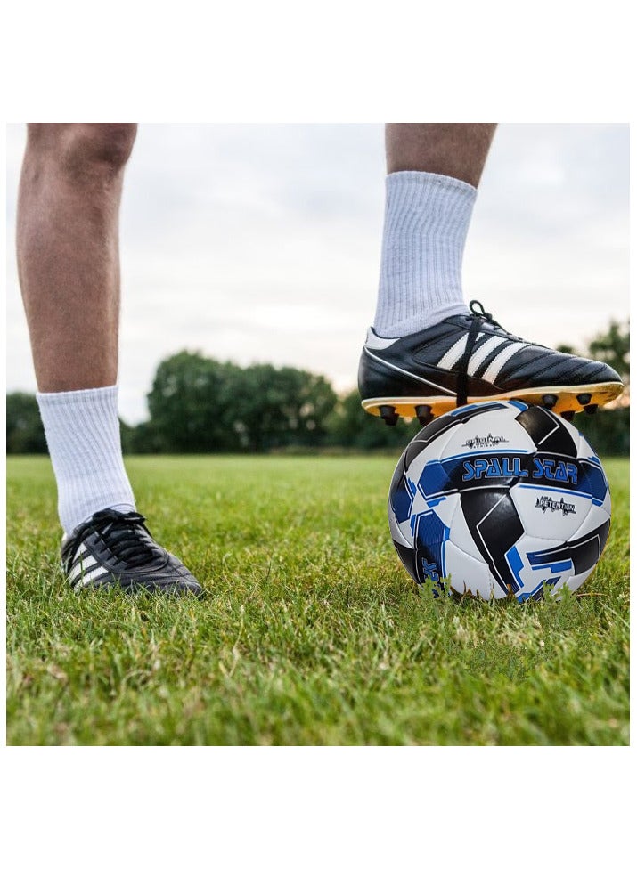 سبال كرة القدم كرة القدم لمباريات كأس العالم، أفضل كرة مقاومة للماء للاستخدام في الأماكن المغلقة/الخارجية للتدريب الاحترافي ومطابقة الرجال والنساء للشباب والكبار - Image 3