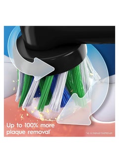 Oral-B Oral-B Pro 3 Electric Toothbrush with Smart Pressure Sensor, Cross Action Toothbrush Head, 3000 Black  - Image 4
