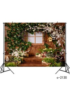 Generic Wholesale Easter Background Prop Photography Backdrop Fabric Rabbit Egg Hunting Festival Colorful Eggs Design Customizable c-2130 