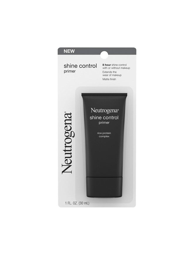 Neutrogena - Shine Control Mattifying Liquid Face Primer For Oily Skin Lightweight Non Comedogenic And Non Greasy Pore And Makeup Primer With Oil Absorbing Rice Protein 1 Fl. Oz - Image 1