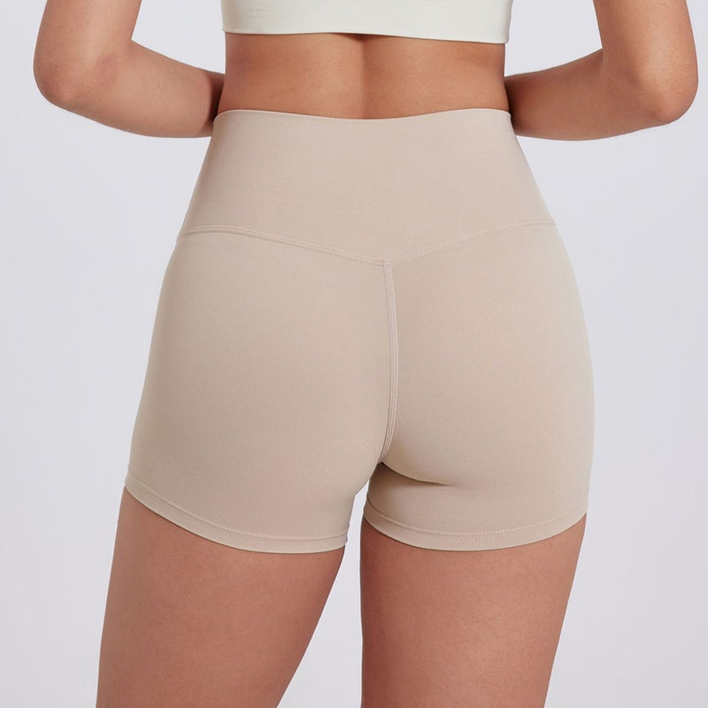 Women's High Waist Yoga Shorts Tummy Control Butt Lift Running Shorts - Image 1