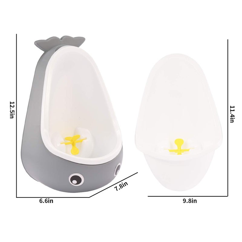 TELEXSUN مرحاض تدريب الأطفال للأولاد - مرحاض تدريب لطيف على شكل حوت (حوت رمادي) - Image 2