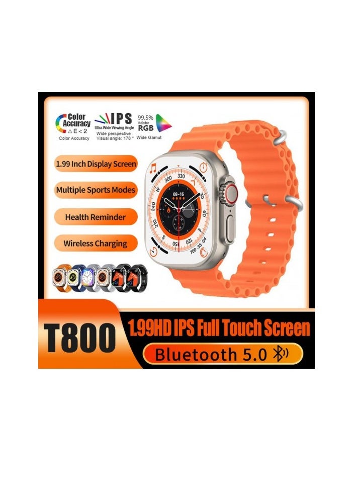 JOROBO - Series 8 T800 Ultra Smart watch with NFC and Wireless Charging 3pc - Multicolor - Image 1
