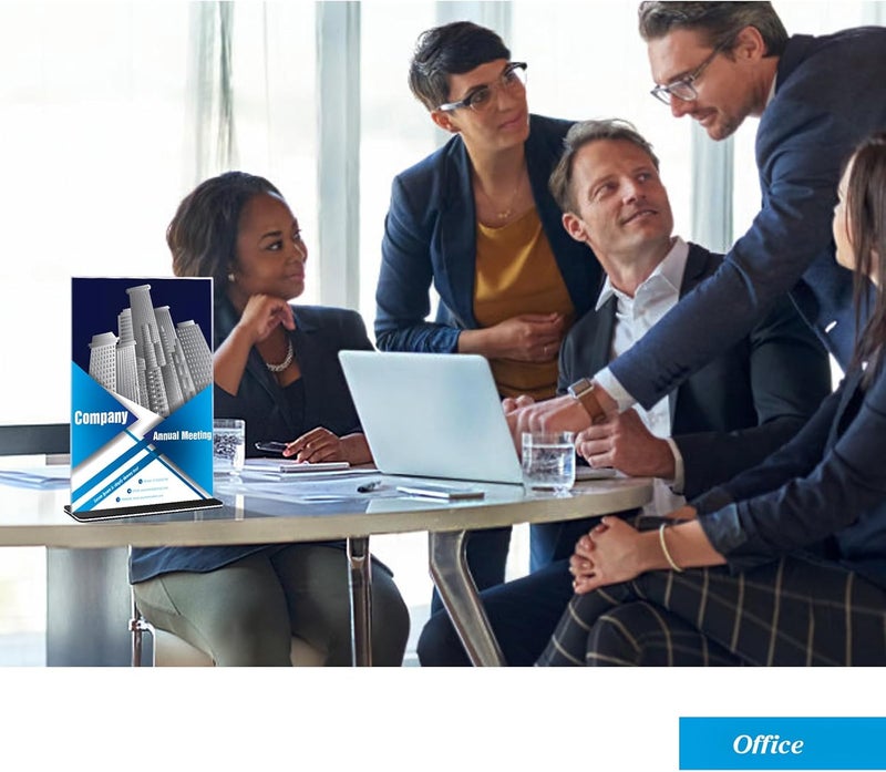 TPGP Gipizi A4 Acrylic Table Stand - T Shape Double-Sided Sign Holder with Black Base - Image 5