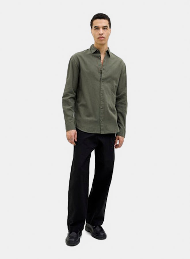 JACK & JONES JACK & JONES Mens Summer Shirt Longsleeve  - Image 1
