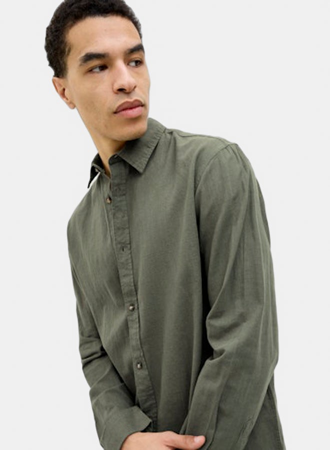 JACK & JONES JACK & JONES Mens Summer Shirt Longsleeve  - Image 3