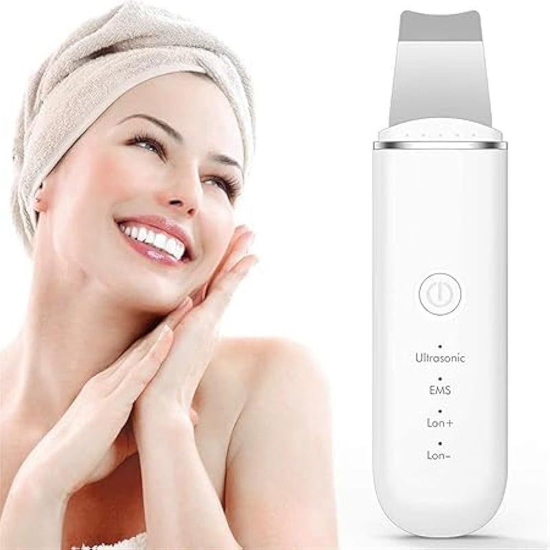 LC Ultrasonic Skin Cleaning Spatula Portable Blackhead Remover Skin Remover Skin Scrubber Waterproof USB Rechargeable for Women Men - Image 1