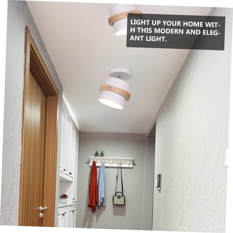 White LED Ceiling Lamp Modern Corridor Fixture for Bedroom Living Dining Kitchen Hallway - Image 5