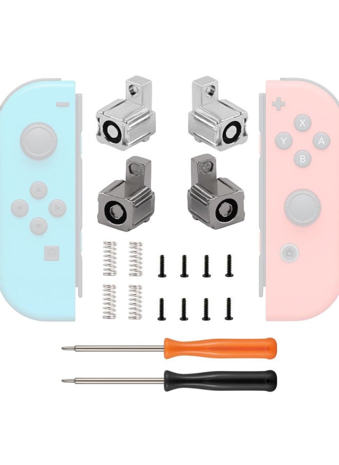 Generic - Metal Lock Buckle For Nintendo Switch Oled Card Buckle Slide Track Slide Spring Back Non-tight-Product Color:Silver Latch 1 Pair - Image 1