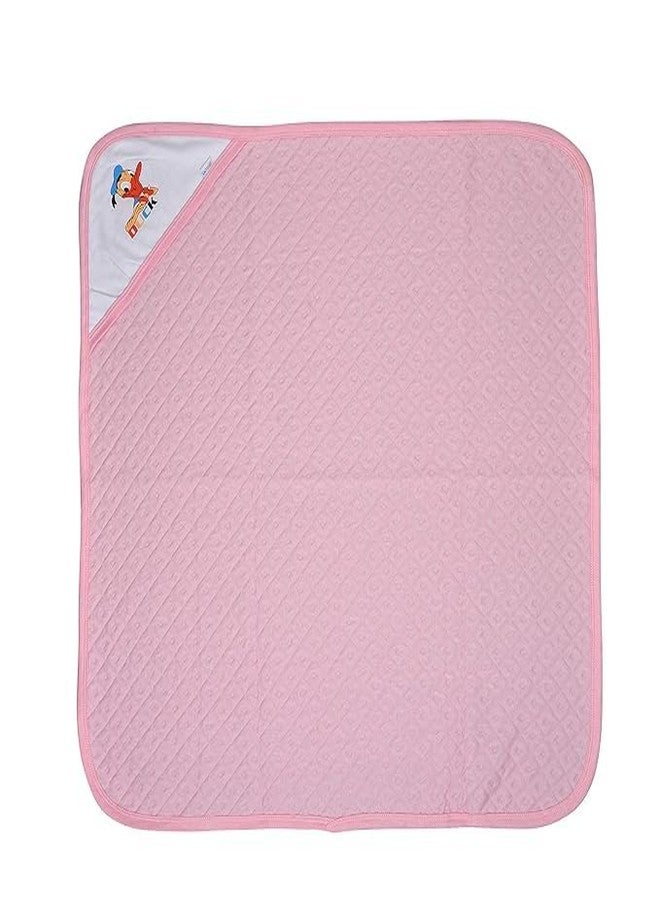 Dikary Cotton Hooded Wrapper - Baby Towel for New Born | Big Size 75cm x 75cm | Soft, Safe & Skin-Friendly | Perfect for Newborns 0-12 Months | (Pink/Peach) - Image 3